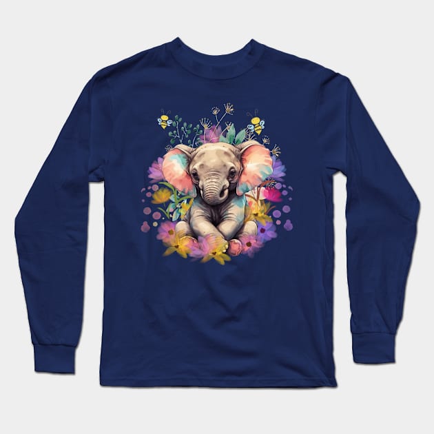 Elephant Lover Long Sleeve T-Shirt by tamdevo1